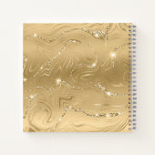 Carnet Élégant Heureuse Sainte-Valentin de coeur rose élé (Dos)