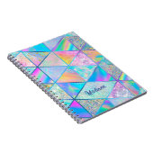 Carnet Elégant hologramme girly coloré sketchbook (Côté Droit)