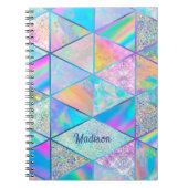 Carnet Elégant hologramme girly coloré sketchbook (Devant)