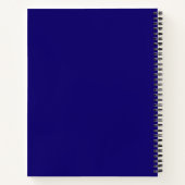 Carnet élégant holographique chic rose bleu (Dos)