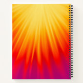 Carnet Elégant jaune et rouge Abstrait (Dos)