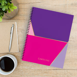 Carnet Elégant joli coloré moderne tendance personnalisée