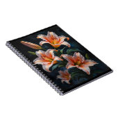 Carnet Elegant Lily Flower Art – Premium Prints & Unique (Côté Droit)
