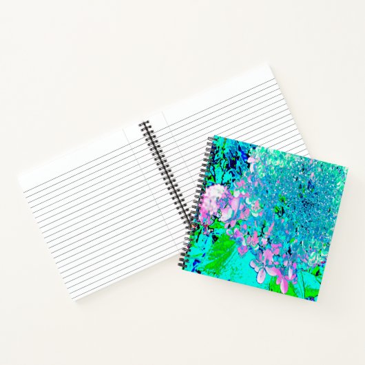 Carnet Élégant Limelight rose et bleu Hydrangea (Intérieur)
