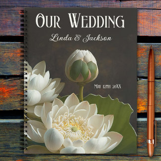 Carnet Elégant Lotus Flowers Planification Mariage