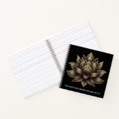 Carnet Elégant Lotus Lotus Fleur La Lumière en moi ... (Intérieur)