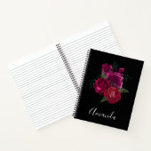 Carnet Elegant Magenta Rose Floral Bouquet (Intérieur)