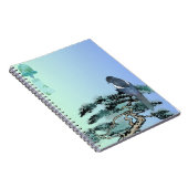 Carnet Elegant Magpie Bird & Japanese Bonsai Drawstring B (Côté Droit)