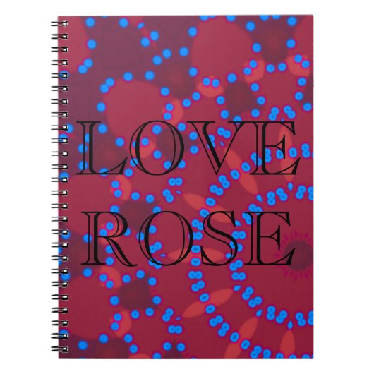 Carnet Élégant - MANDALA - ROSE - ROUGE (Devant)