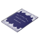 Carnet Elégant Mariage bleu blanc (Côté gauche)