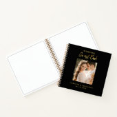 Carnet Elegant Mariage de script Gold Photo Guestbook (Intérieur)