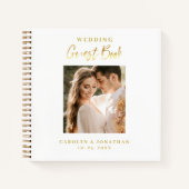 Carnet Elégant Mariage de script or (Devant)