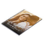 Carnet Élégant Mariage photo de script d'amour (Côté gauche)