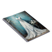 Carnet Élégant Mariage Vintage de robe blanche (Côté Droit)