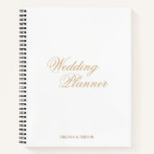 Carnet Élégant minimal Formal Wedding planner de script o (Devant)