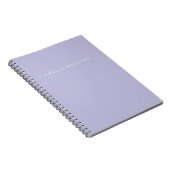 Carnet Elegant Minimalist Lavender Purple Monogram (Côté Droit)