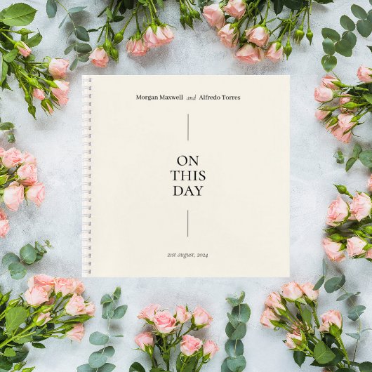 Carnet Elegant Minimalist Wedding Guest Book