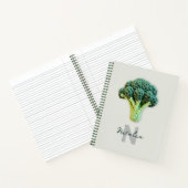 Carnet Élégant minimaliste Crochet Broccoli Nom (Intérieur)