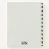 Carnet Élégant minimaliste Crochet Broccoli Nom (Dos)