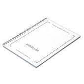 Carnet Élégant minimaliste icône étoile (Côté gauche)