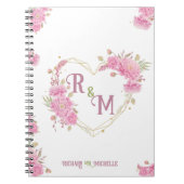 Carnet Élégant minimum Chic Nom de monogramme de la lettr (Devant)