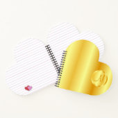 Carnet Elégant Modèle Monogramme moderne Gold Look (Intérieur)