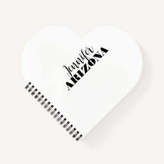 Carnet Élégant moderne minimaliste professionnel uni (Devant)