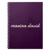 Carnet Élégant moderne personnalisé (Devant)