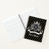 Carnet Elégant Monagram Blanc Mode (Intérieur)