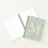 Carnet Elegant Monogram Pastel Green Jasmine Floral (Intérieur)