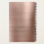 Carnet Élégant Monogram Rose Gold Travel (Verso)