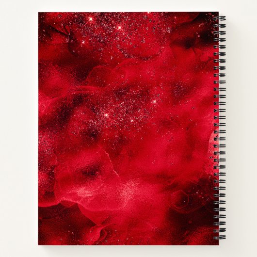 Carnet Élégant monogramme de parties scintillant en or no (Dos)