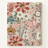 Carnet Élégant Monogramme Floral (Dos)