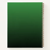 Carnet Élégant Monogramme Or Emerald Green (Dos)