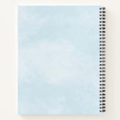 Carnet Élégant Monogramme Pink Botanical Peonies Élégant (Dos)