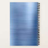 Carnet Élégant Monogramme Voyage Bleu (Verso)