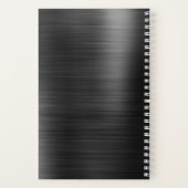 Carnet Élégant Monogramme Voyage noir (Verso)