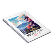Carnet Élégant Mont Fuji Japon Voyage Art (Côté Droit)