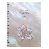 Carnet Elegant Mother-of-Pearl Lily (Devant)