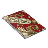 Carnet Elégant Motif Botanique avec Foliage Tan (Côté Droit)