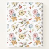 Carnet Elégant Motif d'aquarelle d'automne (Dos)