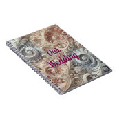 Carnet Élégant Motif de dentelle Pastel Gradient (Côté Droit)