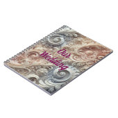 Carnet Élégant Motif de dentelle Pastel Gradient (Côté gauche)