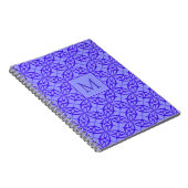 Carnet Élégant Motif de fibres violettes (Côté Droit)