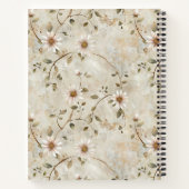 Carnet Élégant Motif de marguerite florale (Dos)