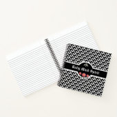 Carnet Élégant Motif géométrique noir et blanc (Intérieur)