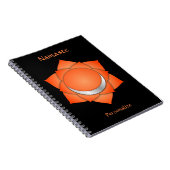 Carnet Élégant Namaste Orange Sacral Chakra Personnaliser (Côté Droit)