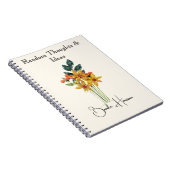 Carnet Elegant Name || Modern Paper Quilled Flowers (Côté Droit)