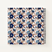 Carnet Elegant Navy Floral (Dos)