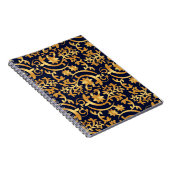 Carnet Élégant or et bleu marine (Côté Droit)